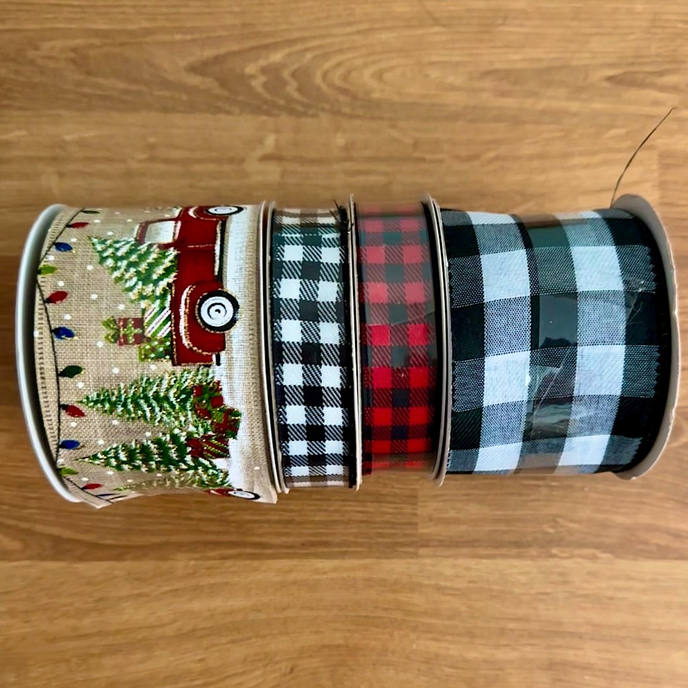 Lot of 4 Wired Ribbon